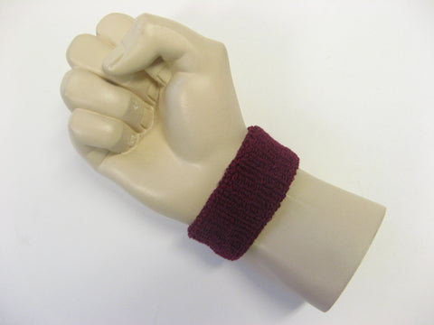 Maroon cheap 1 inch thin terry wristband