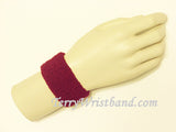 Maroon cheap kid's 1inch terry wristband