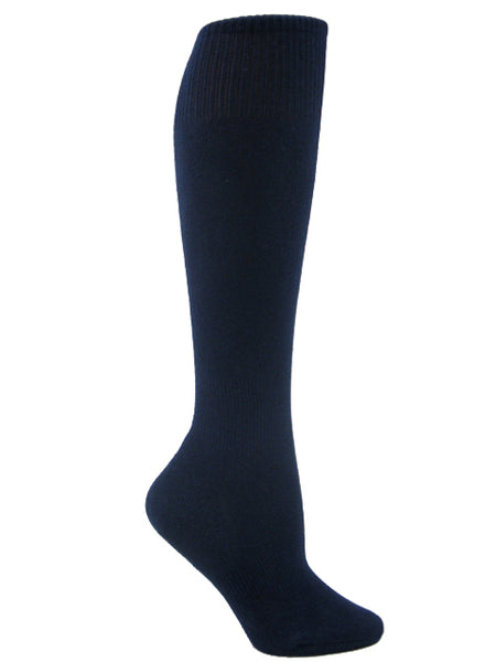 Navy youth sports knee socks