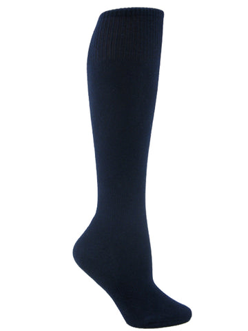 Navy youth sports knee socks