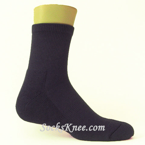 Dark Purple Premium Quality Quarter/Crew High Basketball Socks