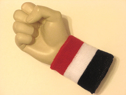 Red white navy 3color wristband sweatband