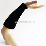 Black 9inch Super Long Terry Athletic Wristband for Sports