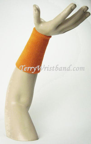 Light Tan 6inch Long Terry Wristband Sweatband