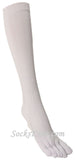 White Toe Socks Knee High