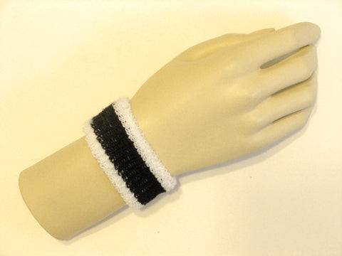 White black white cheap kids terry wristband