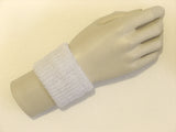 White cheap youth terry wristband