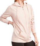 Women's Active Casual Thin Cotton Zip Up Hoodie Jacket