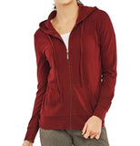 Women's Active Casual Thin Cotton Zip Up Hoodie Jacket