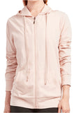 Women's Active Casual Thin Cotton Zip Up Hoodie Jacket