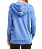 Women's Active Casual Thin Cotton Zip Up Hoodie Jacket