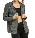 Women's Active Casual Thin Cotton Zip Up Hoodie Jacket