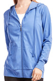 Women's Active Casual Thin Cotton Zip Up Hoodie Jacket