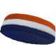 COUVER Premium Quality White in Middle 3Color Head Sweatbands (1 Piece), 11Colors, HB510