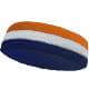 COUVER Premium Quality White in Middle 3Color Head Sweatbands (1 Piece), 11Colors, HB510