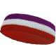 COUVER Premium Quality White in Middle 3Color Head Sweatbands (1 Piece), 11Colors, HB510