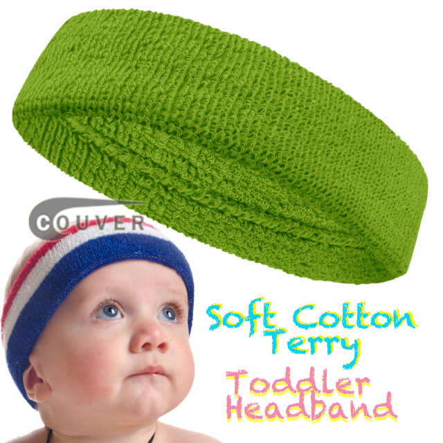 COUVER Baby Infant Toddler Sports Head Sweatbands (1 Piece), 8Colors, HBY330