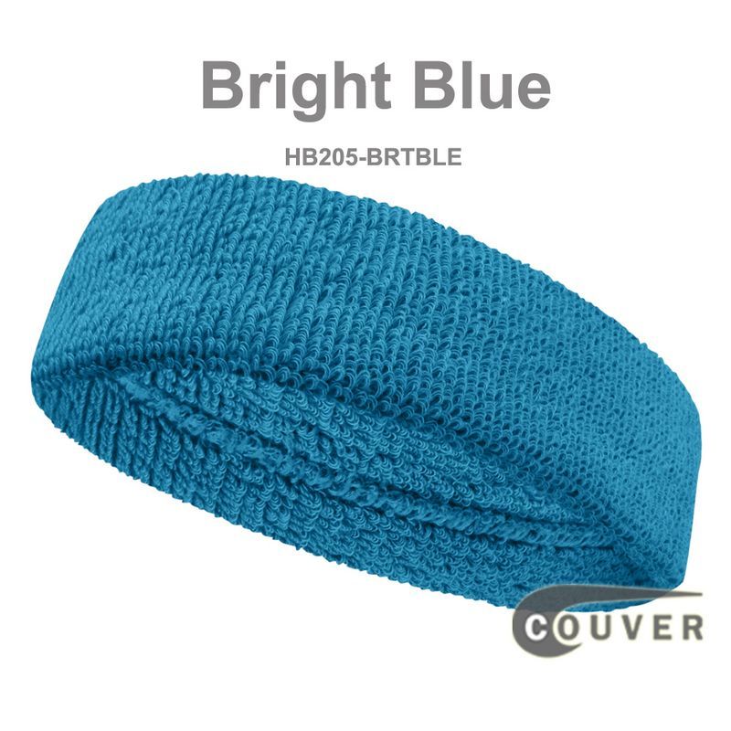 COUVER Quality Head Sweatband (Sweat Headband) Regular Size (1 Piece), 42Colors, HB205
