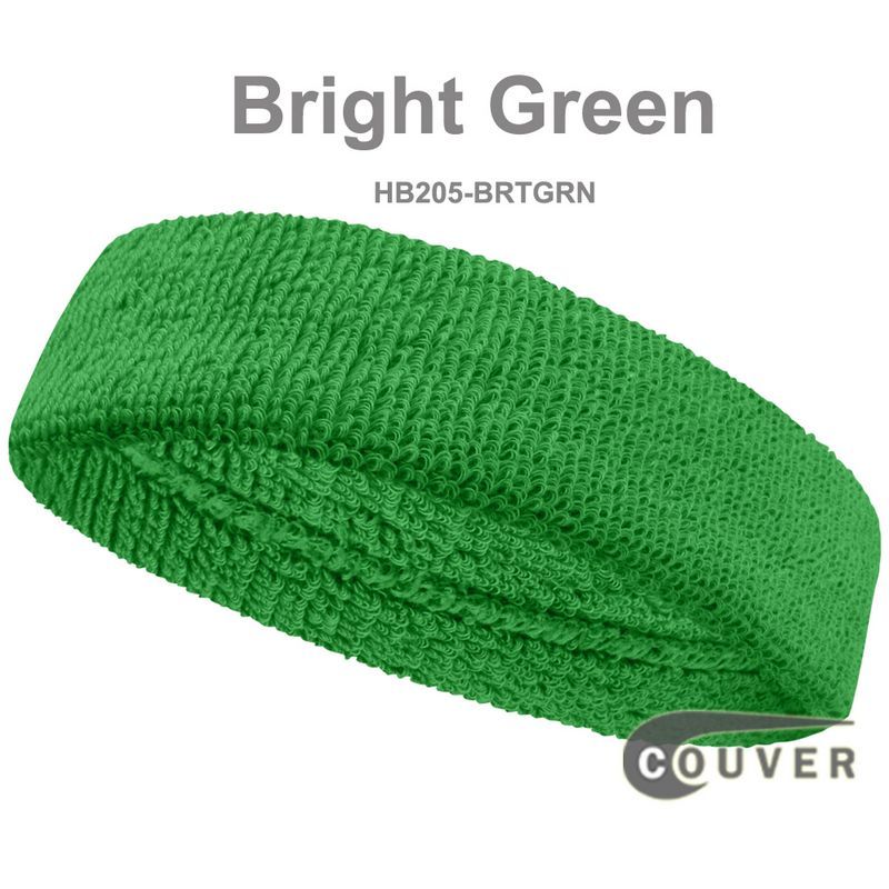 COUVER Quality Head Sweatband (Sweat Headband) Regular Size (1 Piece), 42Colors, HB205