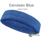 COUVER Quality Head Sweatband (Sweat Headband) Regular Size (1 Piece), 42Colors, HB205